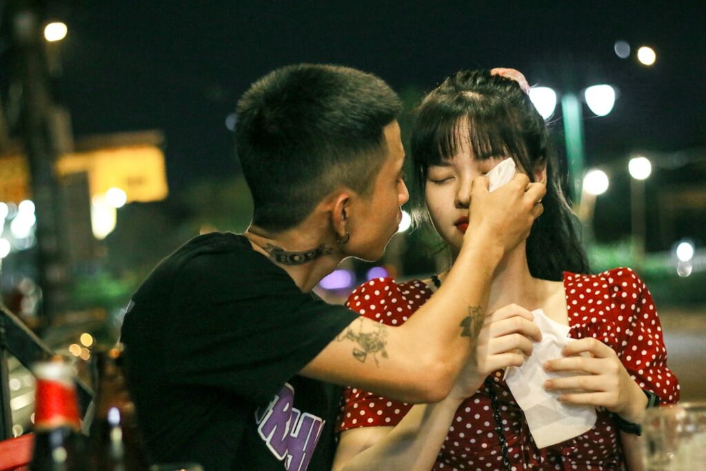 Roxy Dekker en haar vriend Koen van Heest: een opvallend koppel